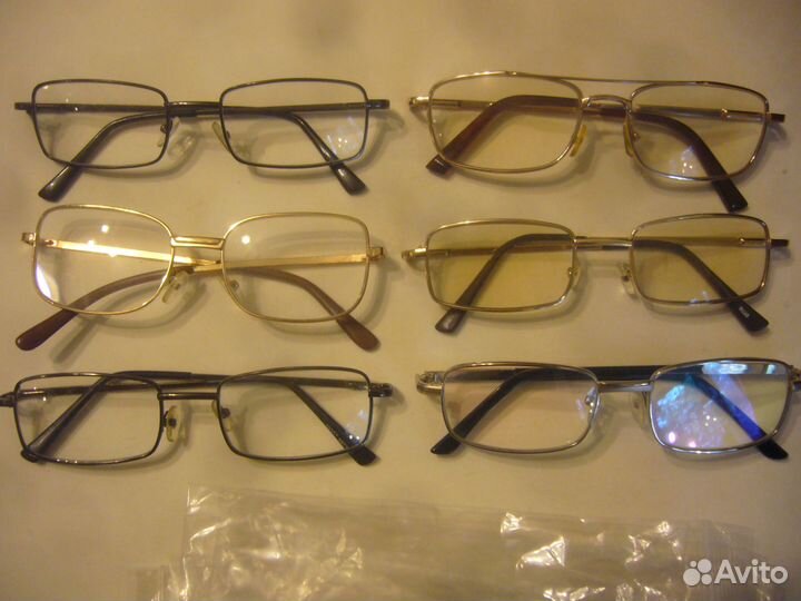 Очки разные для коррекции зрения и с диоптриями