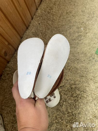 Резиновые сапожки для девочки 28 размер