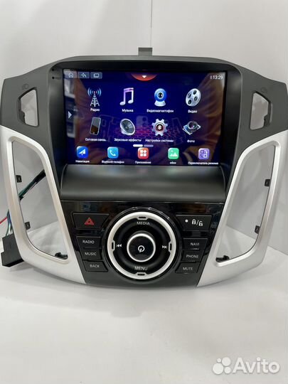 Android магнитола с рамкой Ford Focus 2012-2017