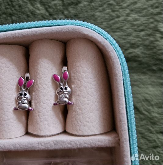 Серьги детские серебро