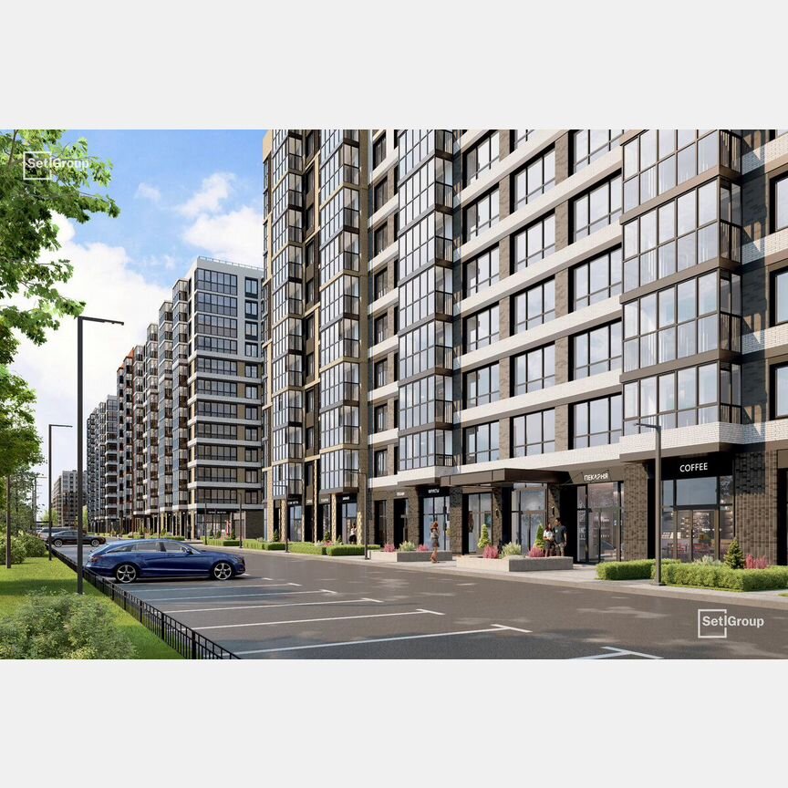 1-к. квартира, 41,7 м², 1/11 эт.