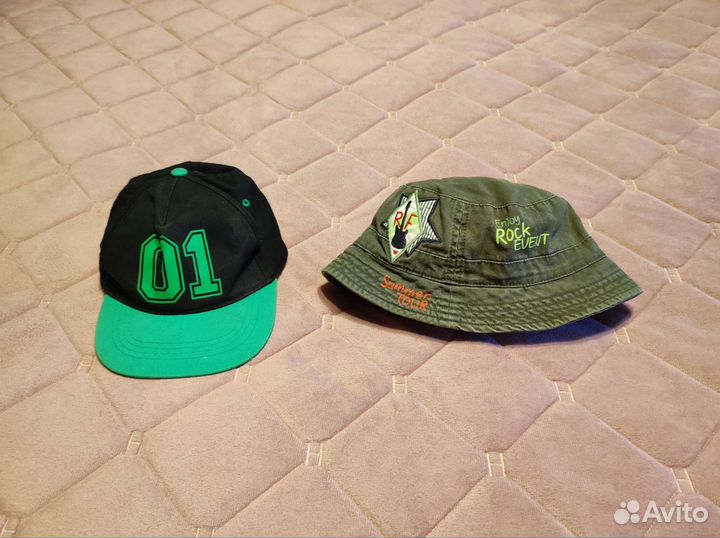 Рубашки и кепки для мальчика 134-140