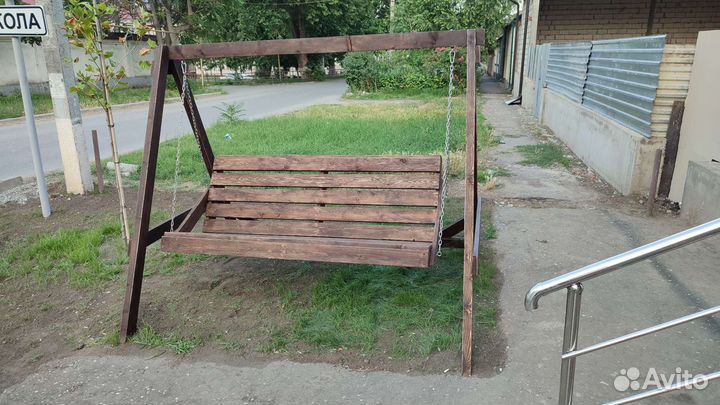 Качели садовые, Лавка, Стол, Беседка, Мангал