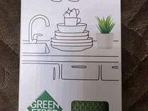 Губка для мытья посуды Green Fiber