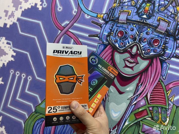 Защитное стекло Анти-шпион для iPhone