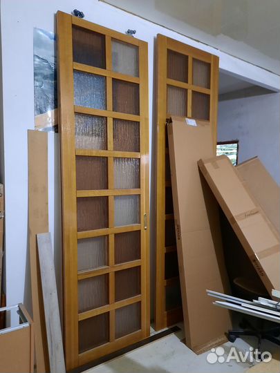 Двери межкомнатные раздвижные из массива дуба