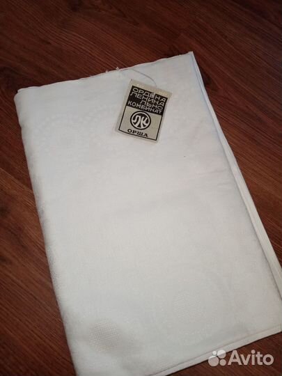 Скатерть лён, жаккард СССР новая