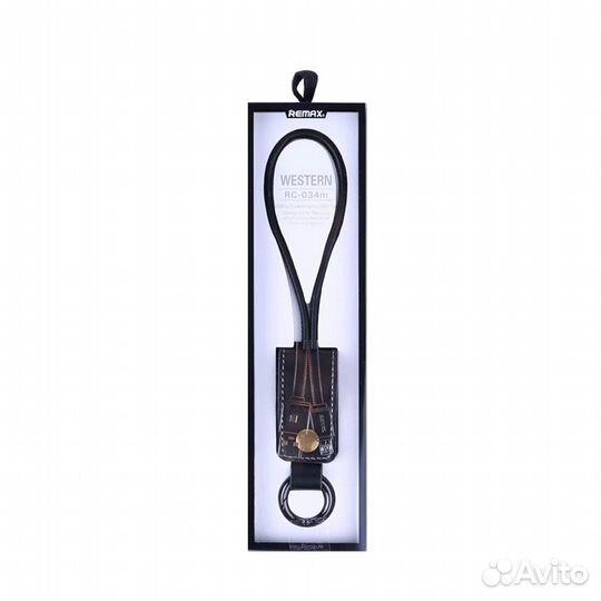 Кабель брелок micro usb 32см Remax Western RC-034m