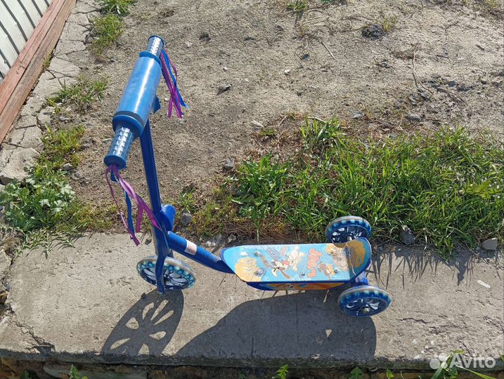 Самокат детский трехколесный бу