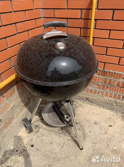 Угольный гриль weber бу
