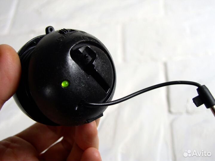 Портативная Акустика Черная Круглая для Телефона