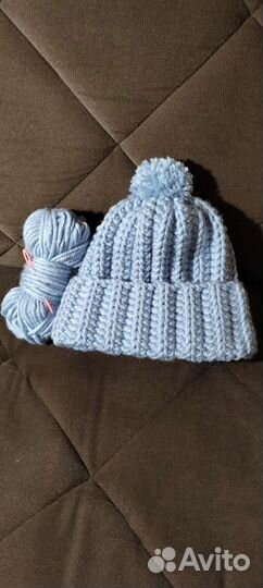 Шапка женская вязаная ручная работа