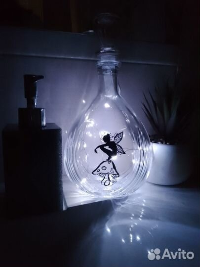 Сувенир бутылка светильник ночник декор подарок