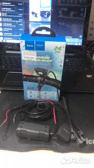 Зарядное устройство на руль мотоцикла hoco Z45