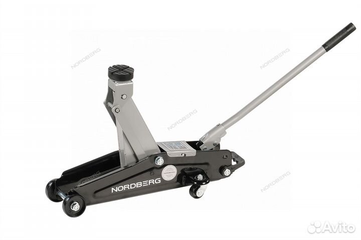 Домкрат подкатной для автолюбителя 2т в кейсе, Н13