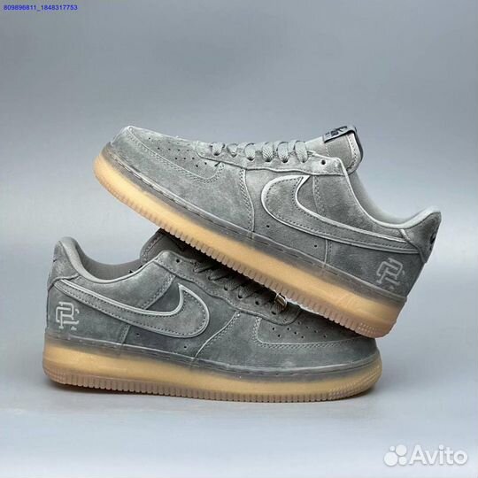 Кроссовки Nike Air Force 1 Grey (Арт.63838)