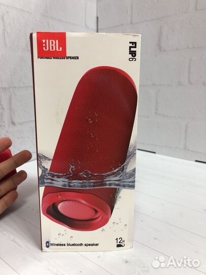 Портативная колонка JBL flip 6, красный(75смт)