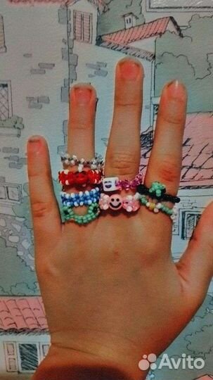 Кольцо из бисера
