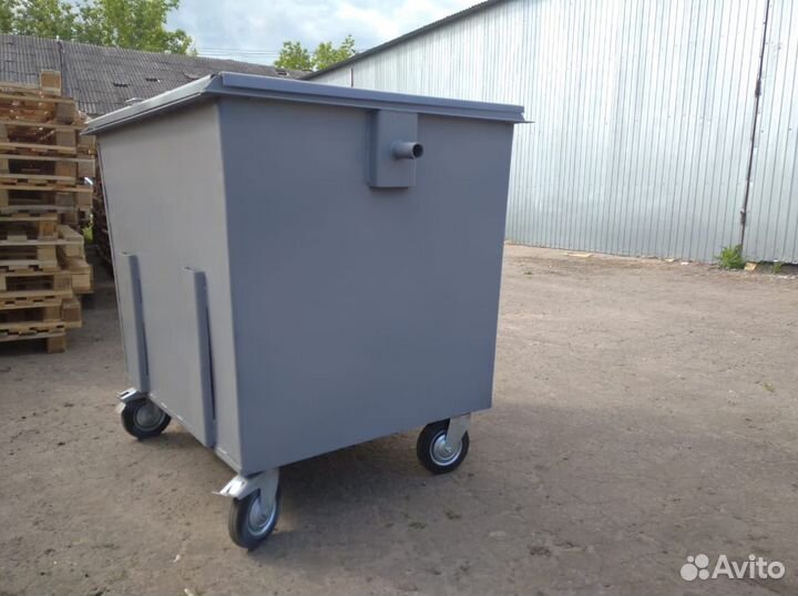 Контейнер с колёсами и с крышкой 0.8м3 Арт 581