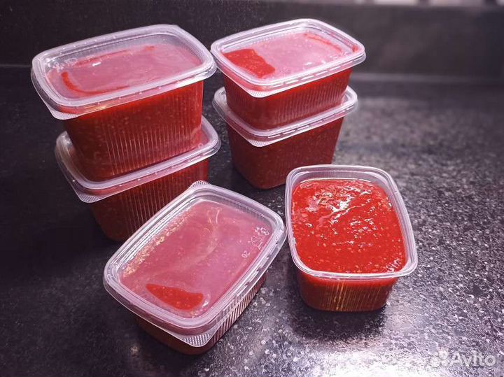 Малина перетертая с сахаром