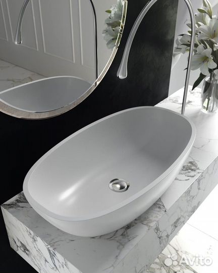 Раковина tefia 64x35 Soft Rock