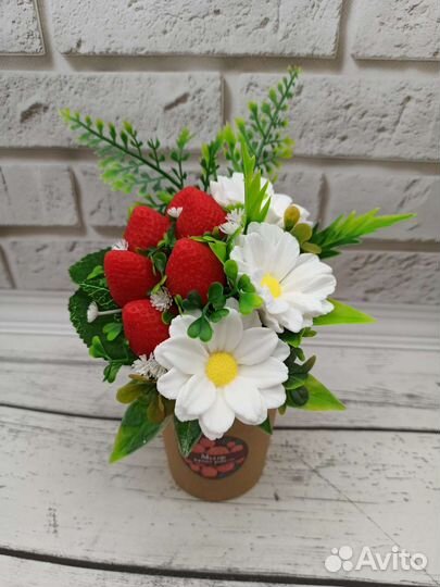 Букеты из мыльных цветов, мыло ручной работы