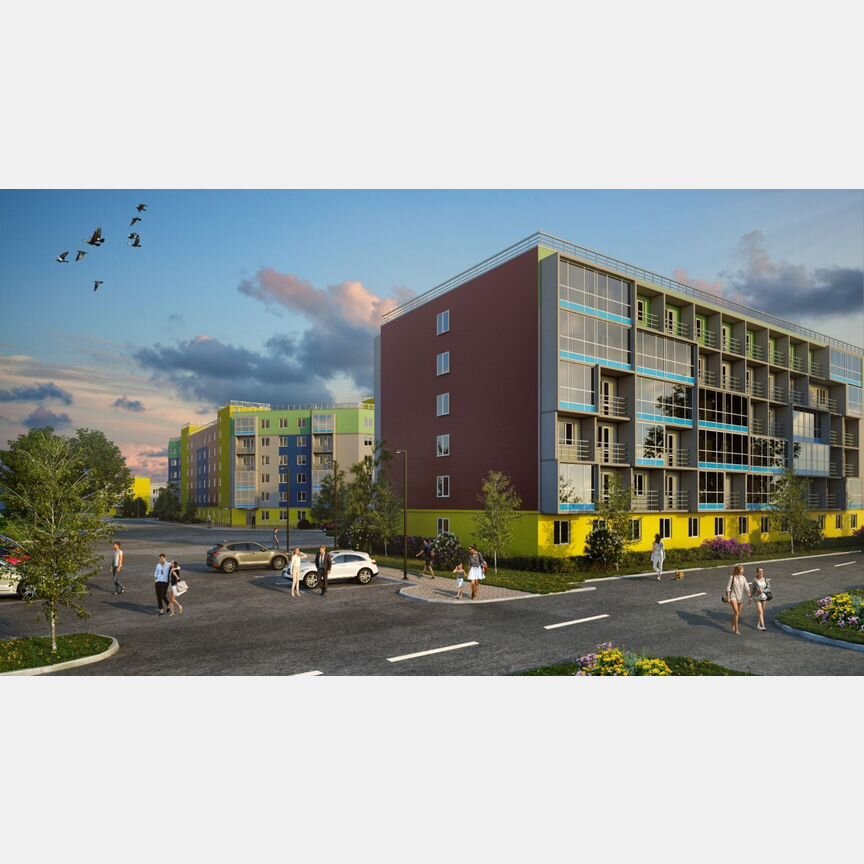 2-к. квартира, 60,3 м², 3/3 эт.