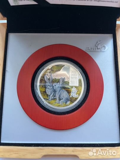 Серебряная монета 5 долларов 