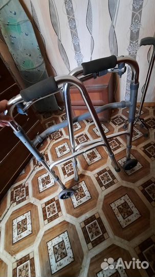 Инвалидная коляска складная бу, ходунки
