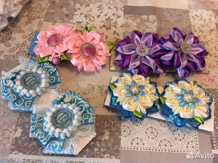Бантики ручной работы в наличии