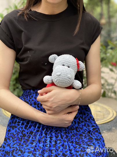 Мягкая игрушка бегемот