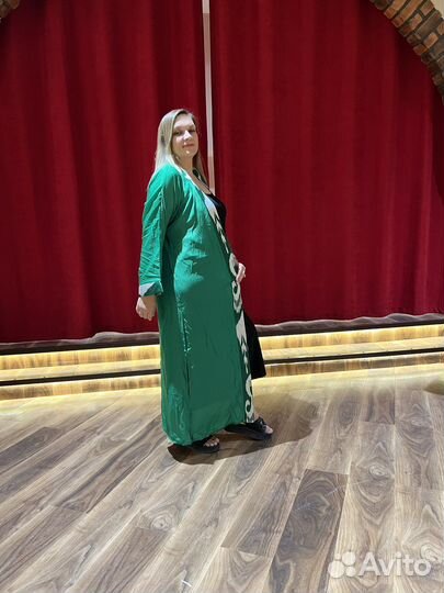 Однотонная абайя. Накидка. Халат