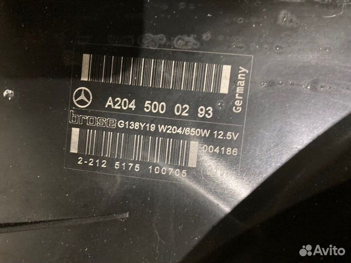 Вентилятор радиатора Mercedes-Benz E-Class W212