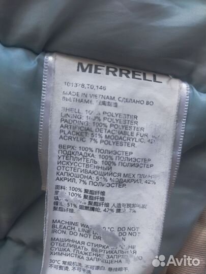 Парка зимняя для девочки Merrell 146