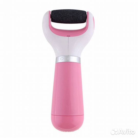 Электрическая роликовая пилка для стоп, розовая