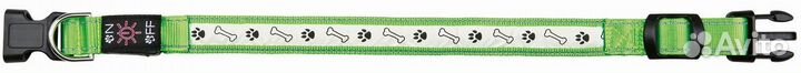 Trixie светящийся USB-ошейник для собак, зелёный