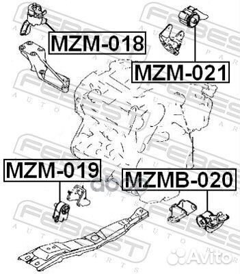 Опора двигателя MZM-021 MZM-021 Febest