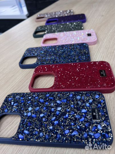 Чехол для iPhone со стразами Swarovski, женский че