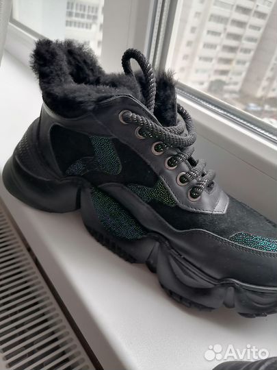 Ботинки женские зимние 39 размера натуральная кожа
