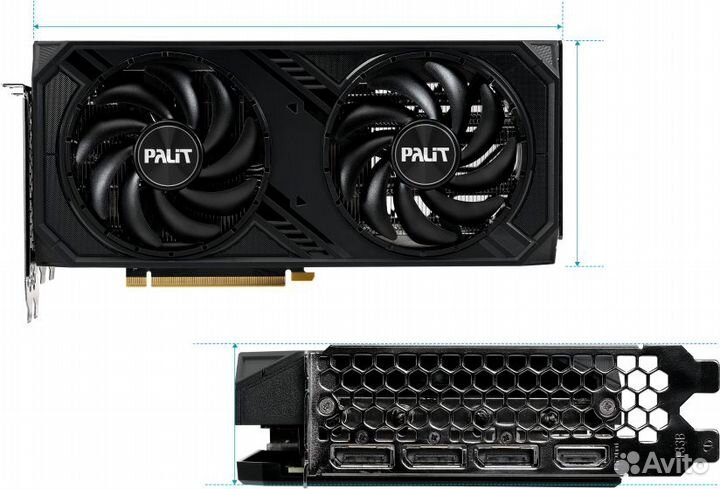 Видеокарта nvidia GeForce RTX 4070 Palit Dual 12Gb