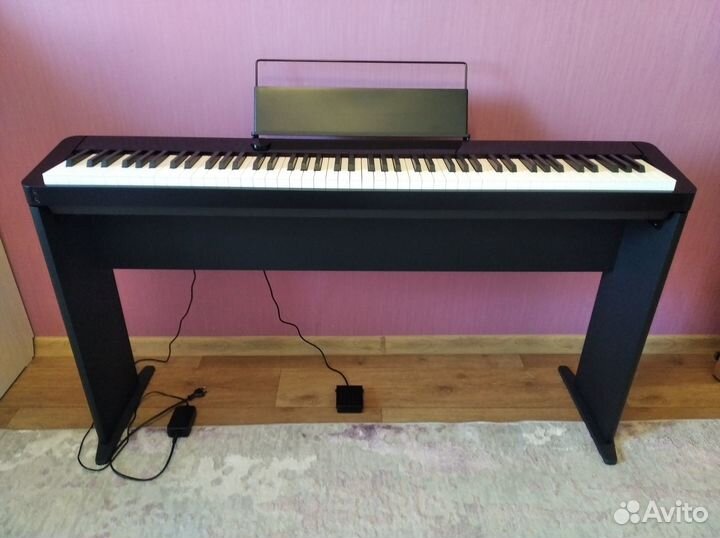 Цифровое пианино casio privia PX-S1000 BK + стойка