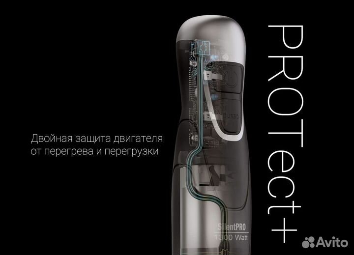 Блендер погружной polaris PHB 1380 Silent Black