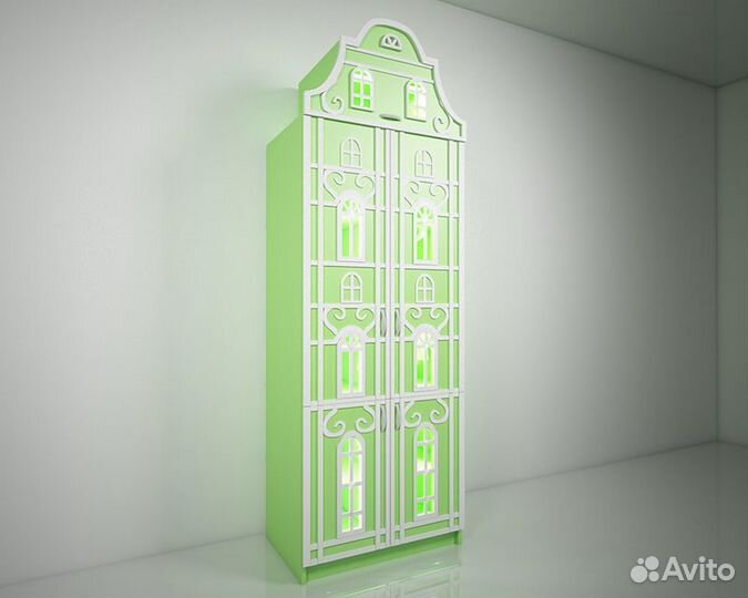 Шкаф домик в детскую голландский. Дом Версаль Ю-17