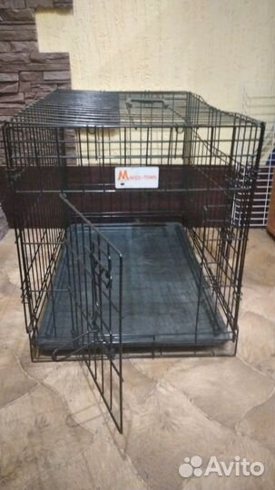 Двухдверная клетка для собак
