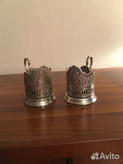 Подстаканник мельхиоровый