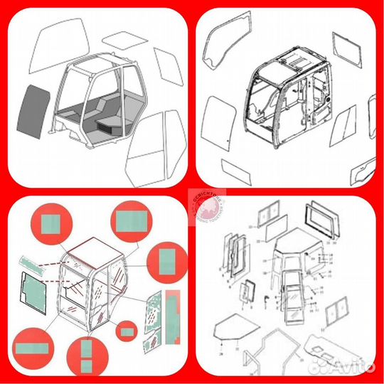 Стекло лобовое (триплекс) 42N-54-13300