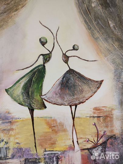 Картина акрилом на холсте