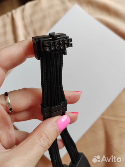 Угловой кабель переходник 12vhpwr для видеокарт