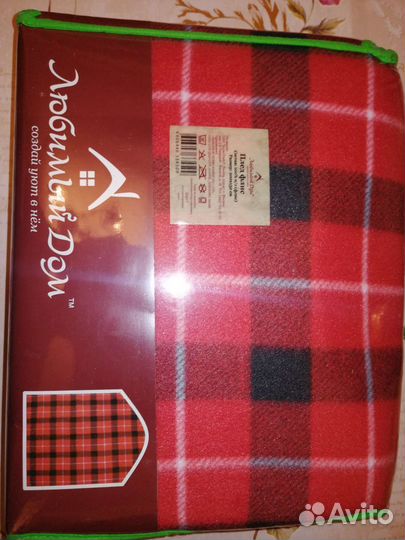 Плед флисовый новый