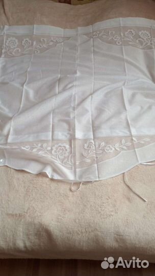 Новые тюлевые занавески-2 штуки